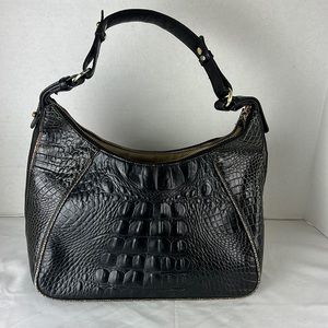 Brahmin Black Crocodile Handbag